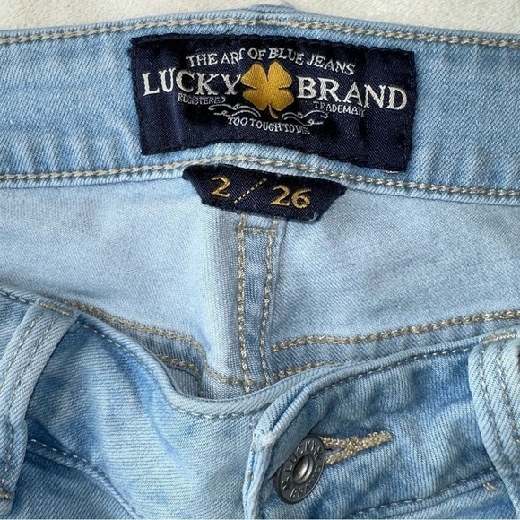 LUCKY BRAND LOLITA MID RISE LIGHT WASH DENIM JEANS SIZE 26 - Picture 8 of 9